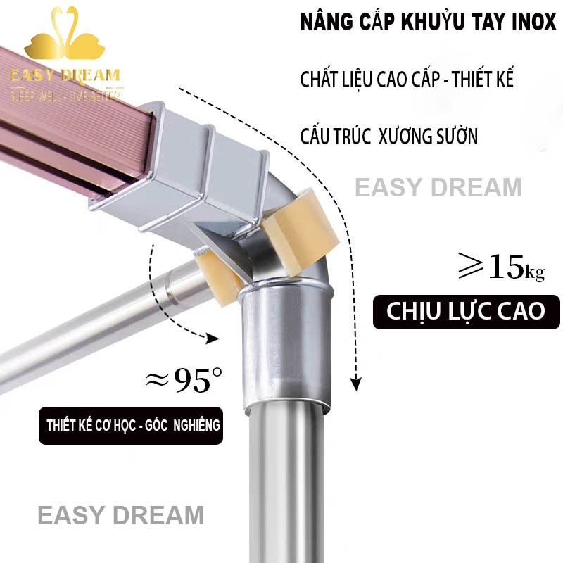 Màn khung không khoan tường -Mùng khung chống muỗi cao cấp EASY DREAM .Màn ngủ