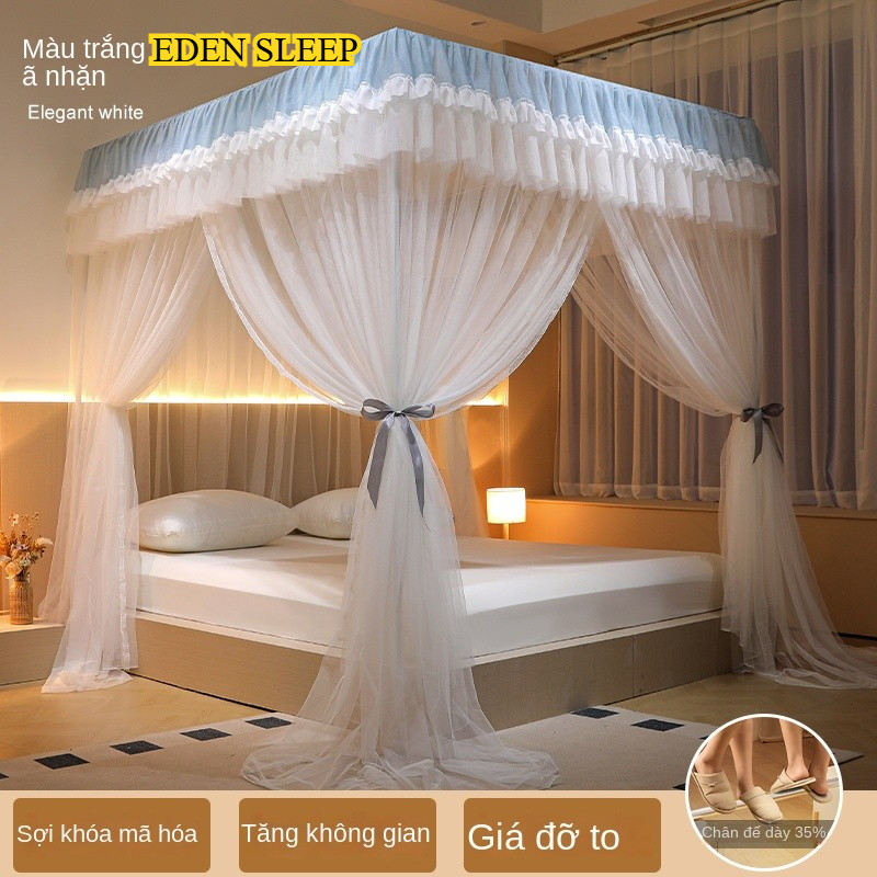 Màn Chống Muỗi Công Chúa Gia Dụng 2025 Kiểu Mới Rèm Giường Phòng Ngủ Cung Điện Cao Cấp Rèm Che Dày Khung Mẫu Mới