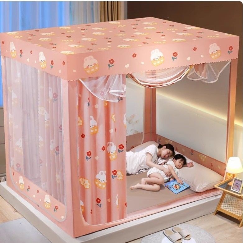 EDEN SLEEP Màn chống muỗi cho phòng ngủ gia đình，mùng màn khung rèm  vuông chống muỗi cho trẻ em màn