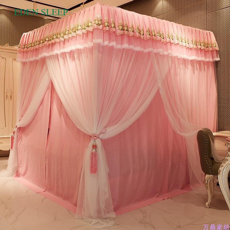 PHIÊN BẢN 2022   Màn rèm cung đình; màn/ mùng khung không khoan tường; màn 4 cột cống chúa rèm che 2 lớp