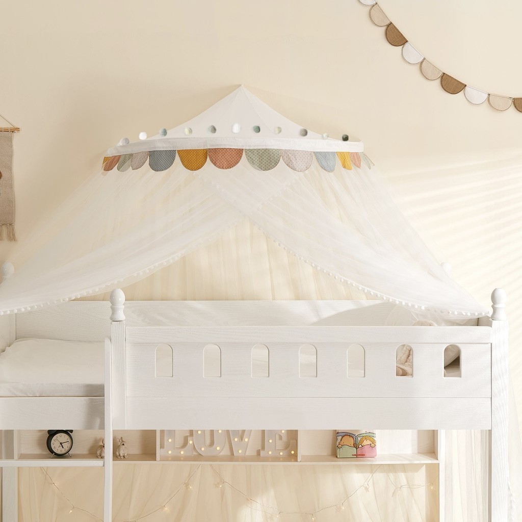 Trẻ em giường tầng màn chống muỗi 2 tầng học sinh giường cao thấp hình thang nhà lắp đặt