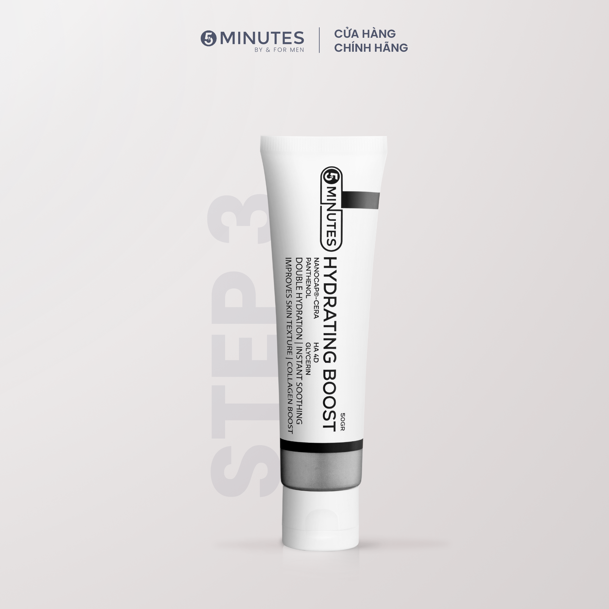 Kem dưỡng ẩm nam giới 5MINUTES Hydrating Boost 50G 