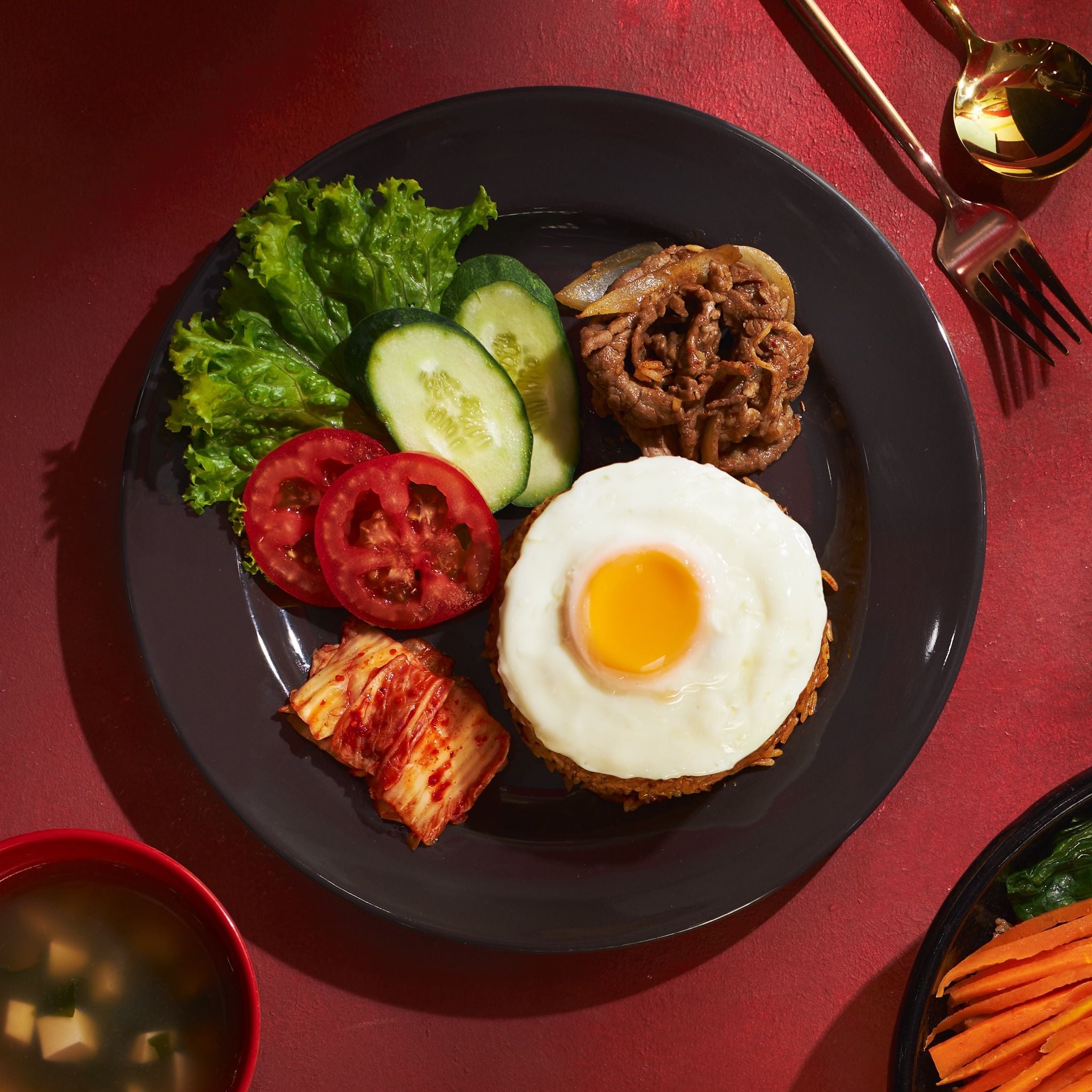  Cơm Bò Xào Kim Chi 