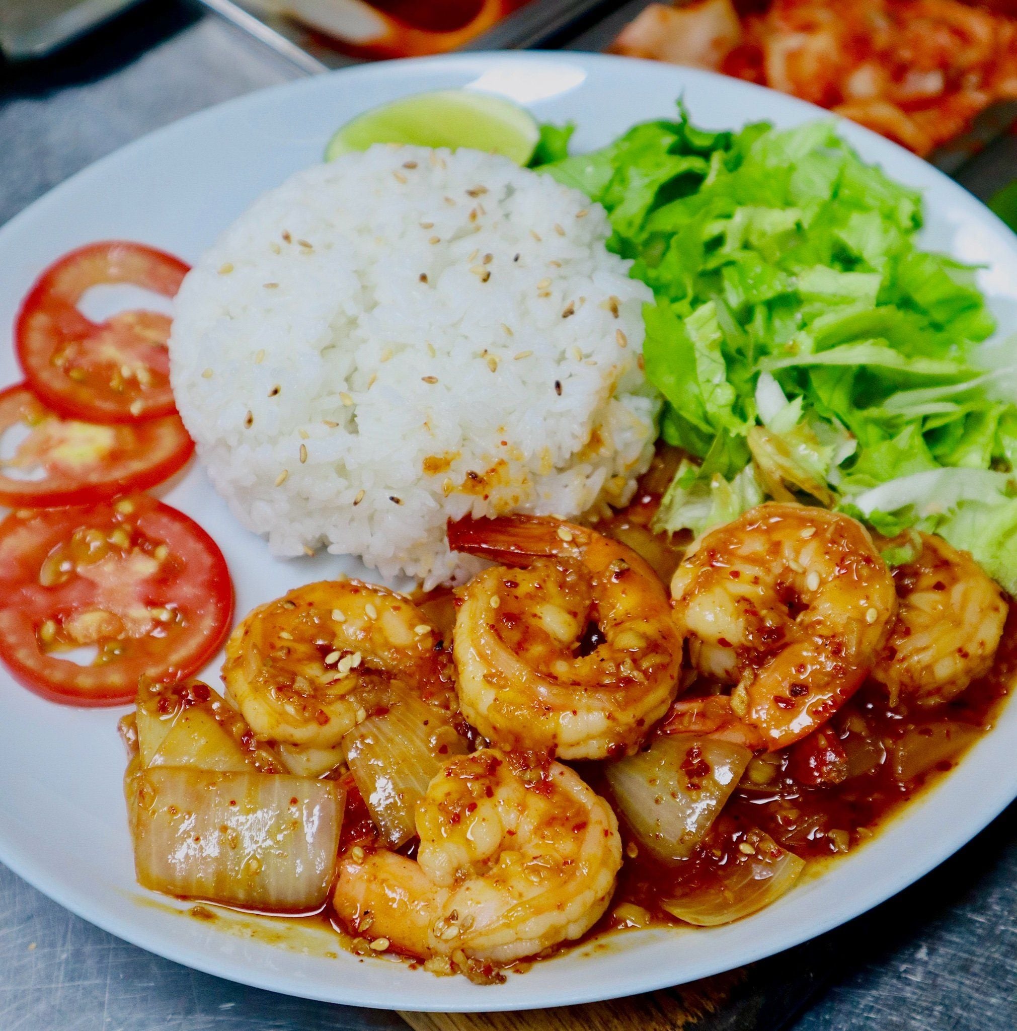  Cơm Tôm Sốt Bơ Tỏi 