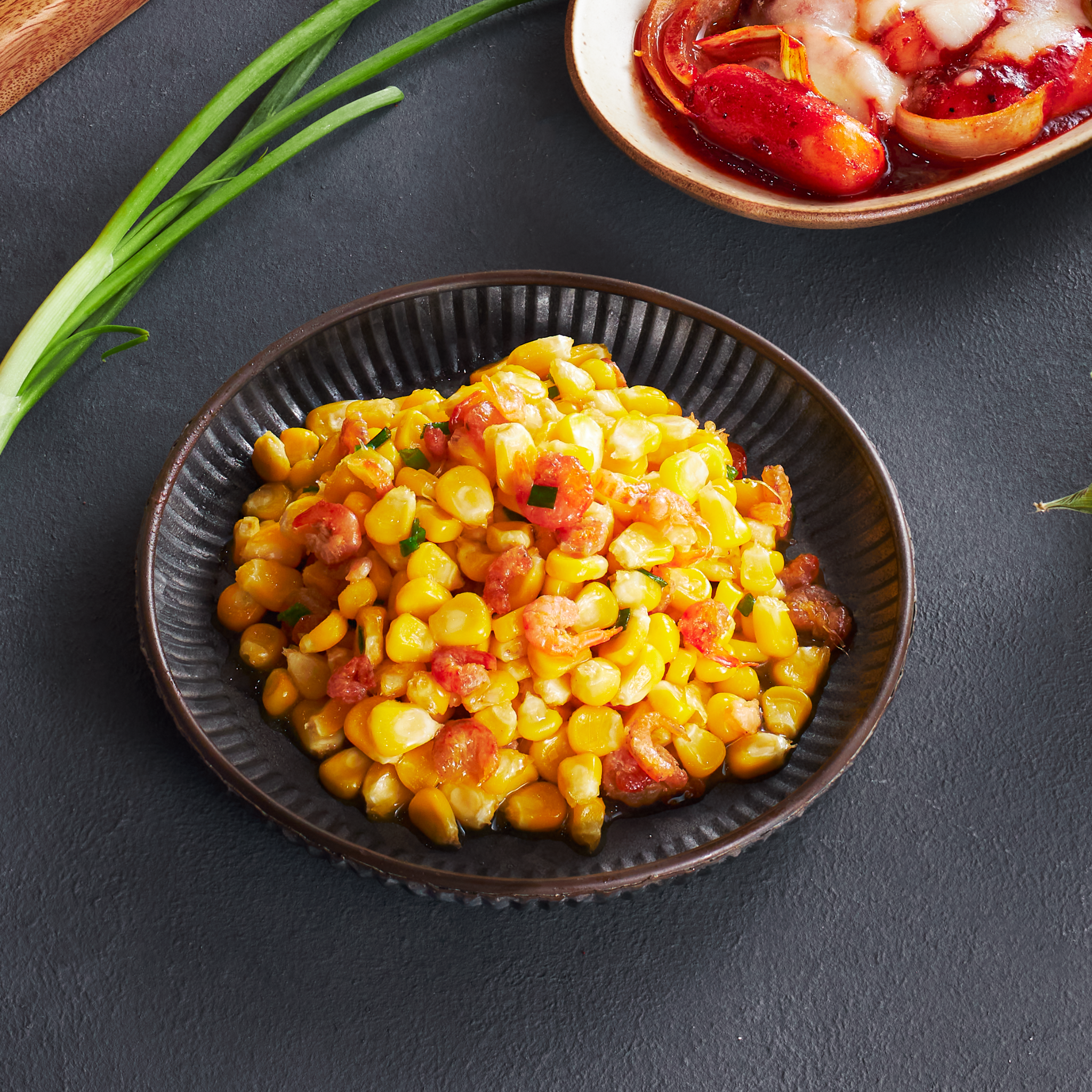  BẮP XÀO TÔM KHÔ 