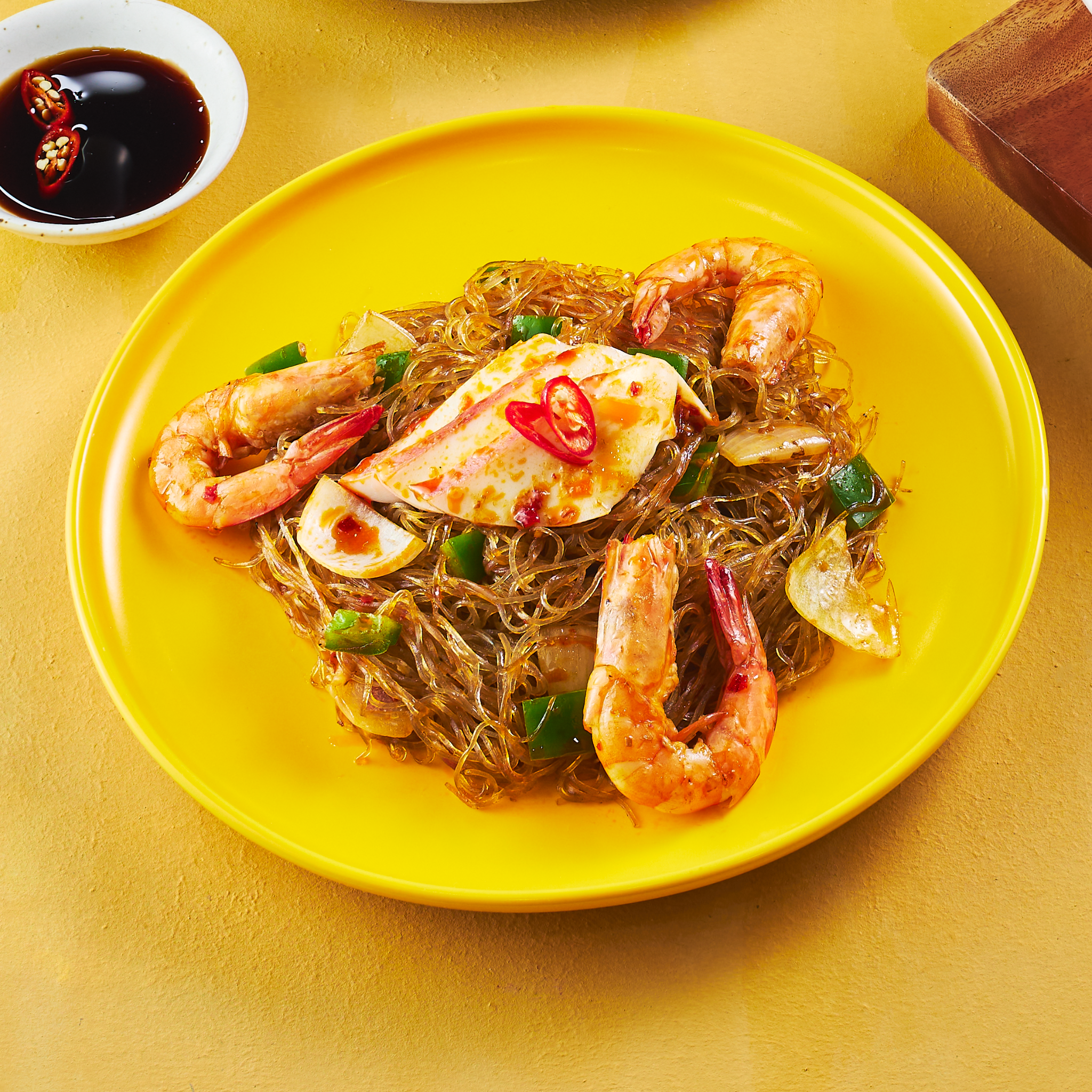  MIẾN XÀO SỐT XO HẢI SẢN/BÒ 