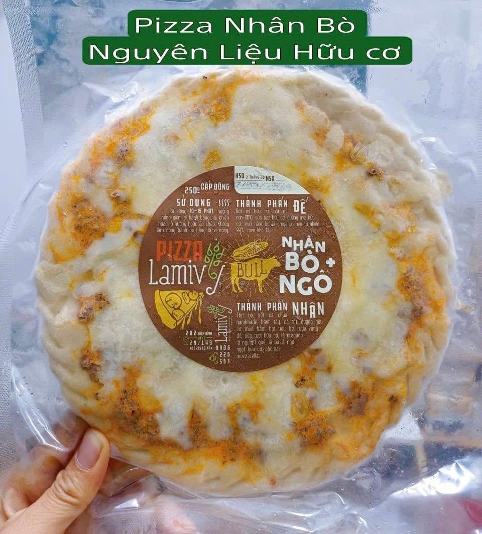 Bánh Pizza Nhân Bò Ngô