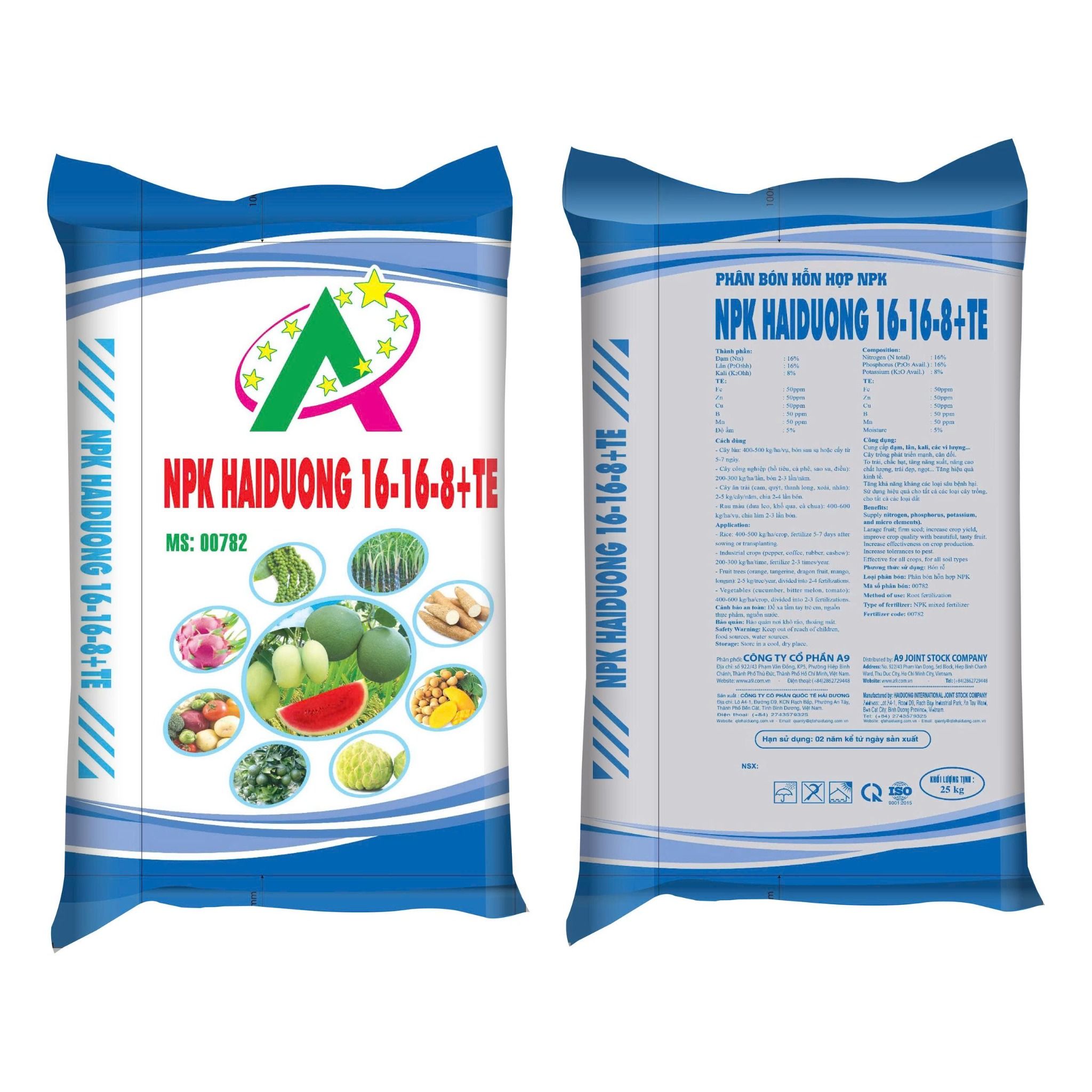  NPK HaiDuong 16-16-8+TE (CAT) 