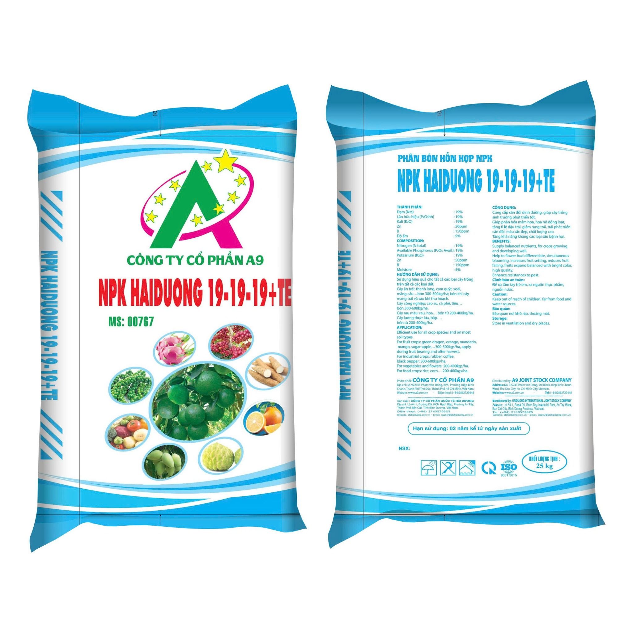  NPK HaiDuong 19-19-19+TE 