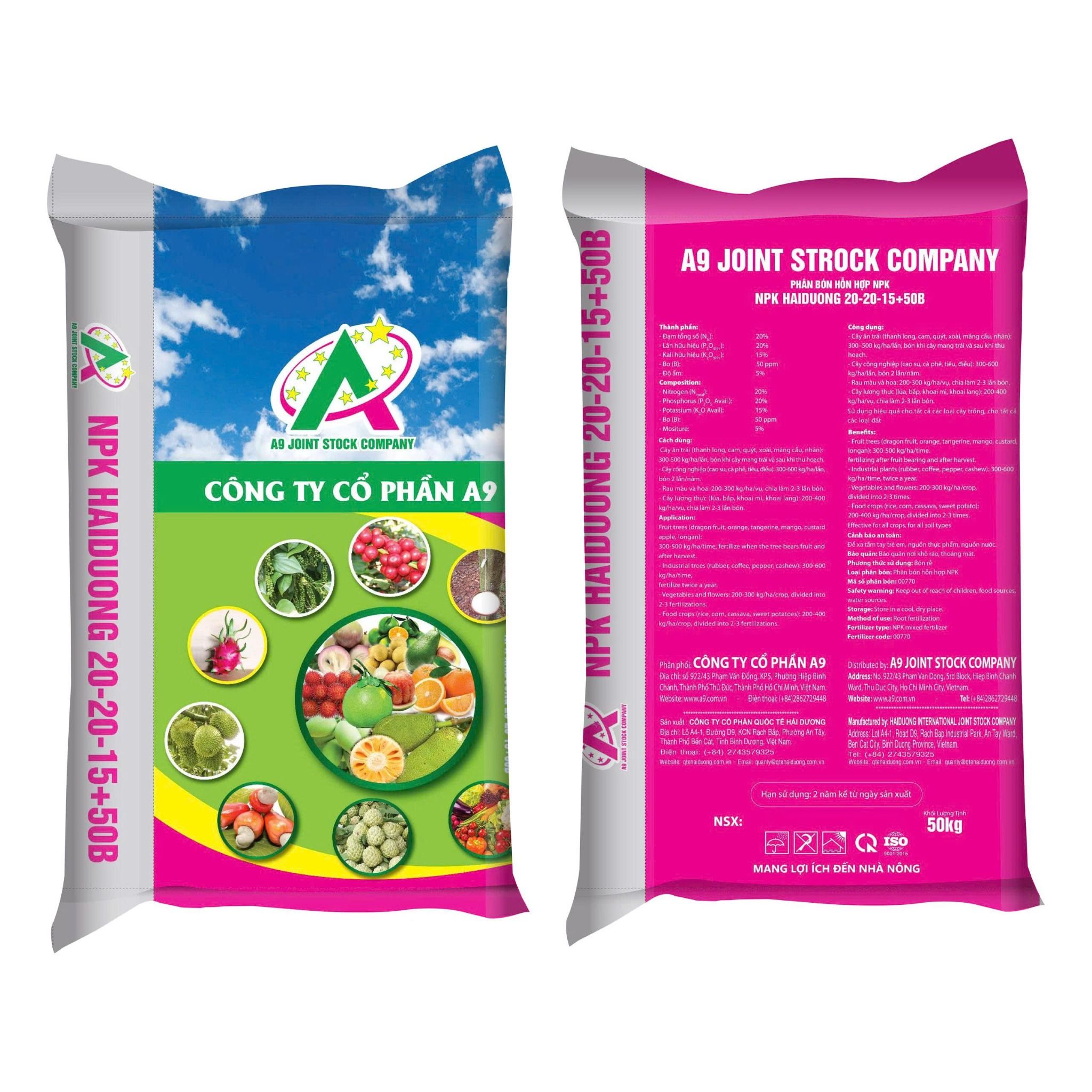 NPK HaiDuong 20-20-15+50B (CAT) 