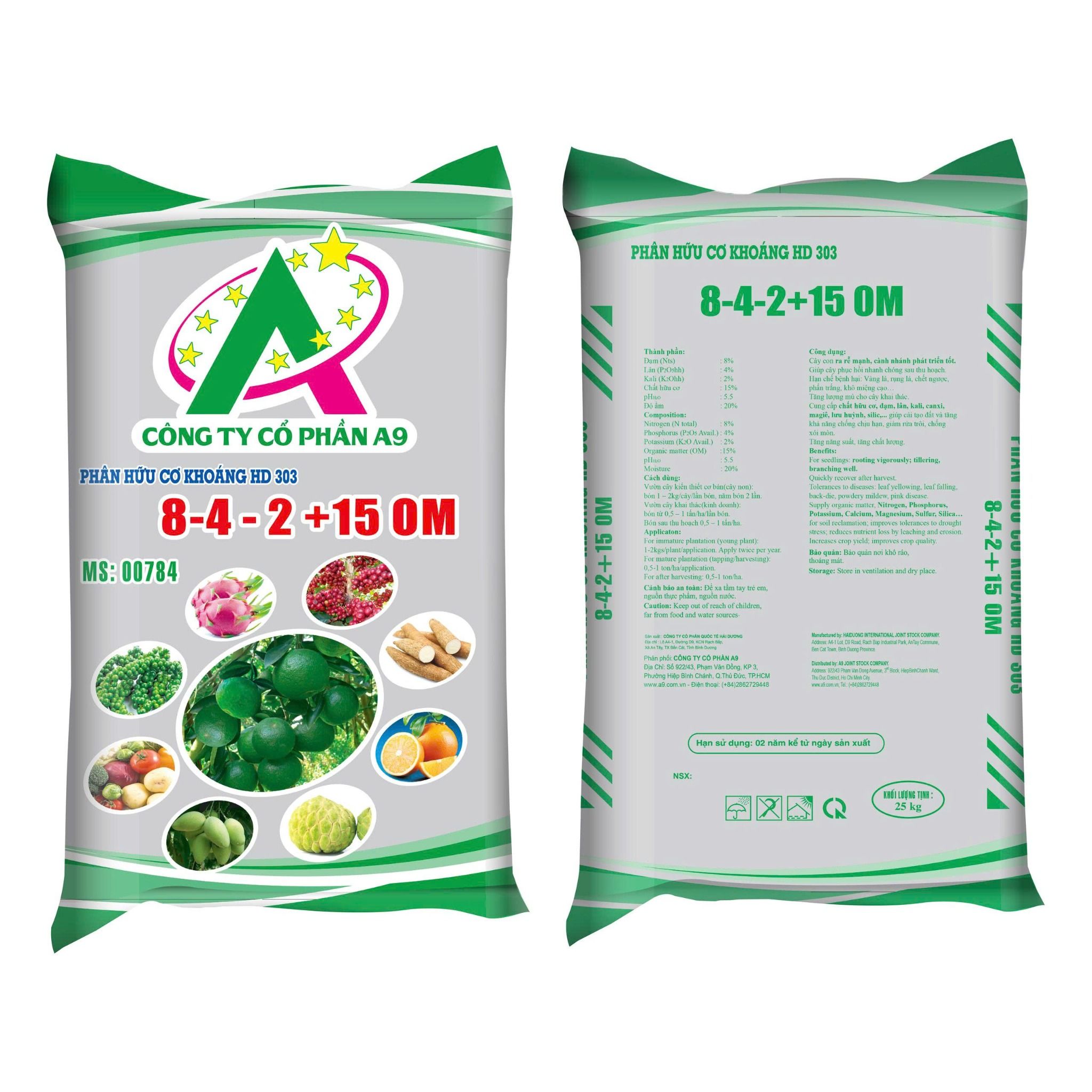  Phân hữu cơ khoáng HD 303 