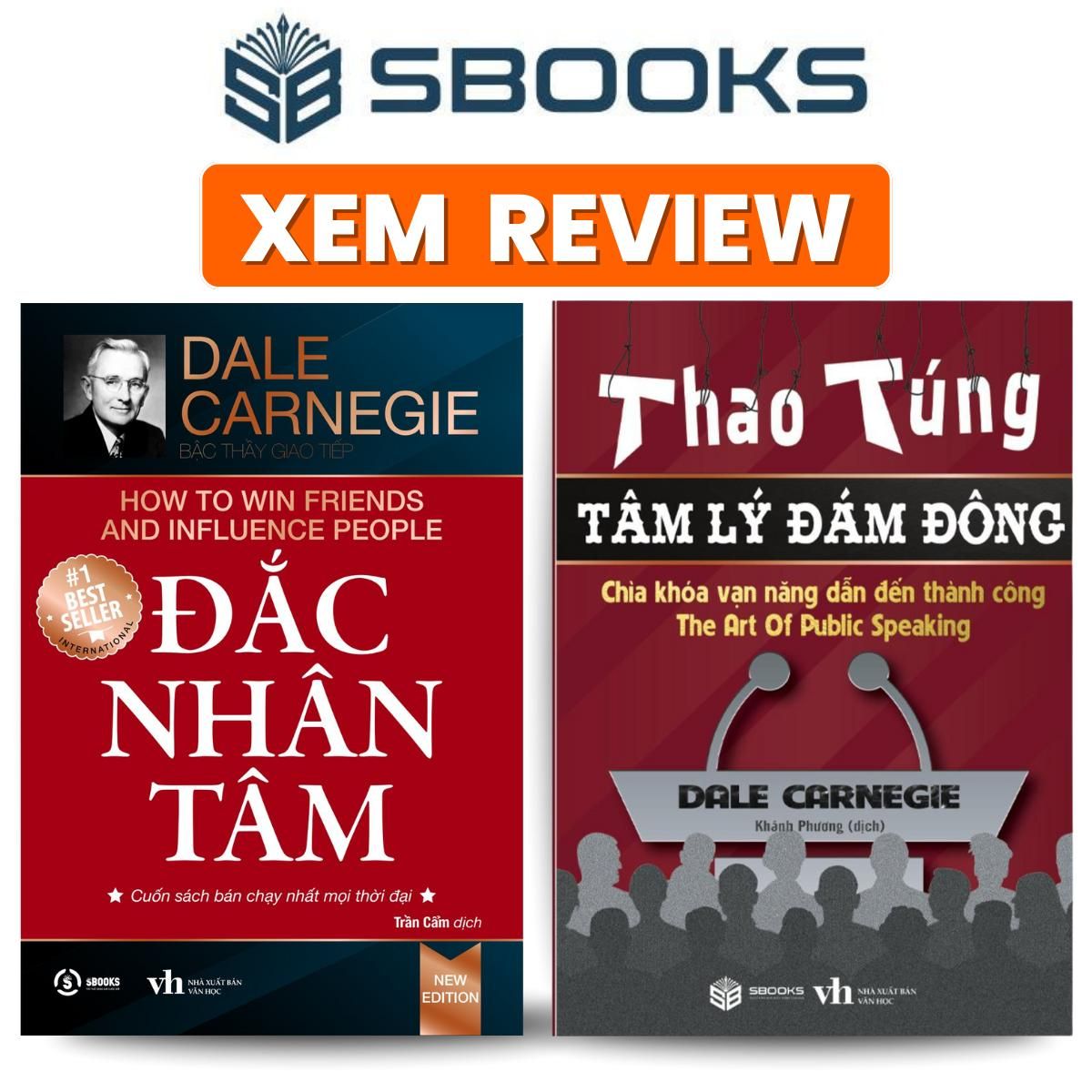  Sách - Combo 2 Sách - Đắc Nhân Tâm + Thao Túng Tâm Lý Đám Đông - Sách Tư Duy Kỹ Năng Phát Triển Bản Thân - Sách Sbooks chính hãng 