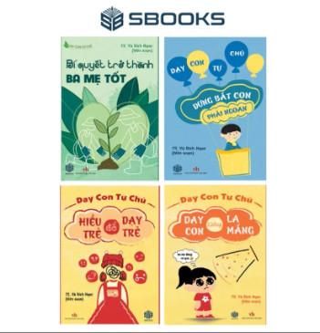  Sách - Combo 4 Cuốn Dạy Con Tự Chủ - Bộ sách dành cho ba mẹ giáo dục, dạy con nên đọc 2024 - Sách Sbooks chính hãng 