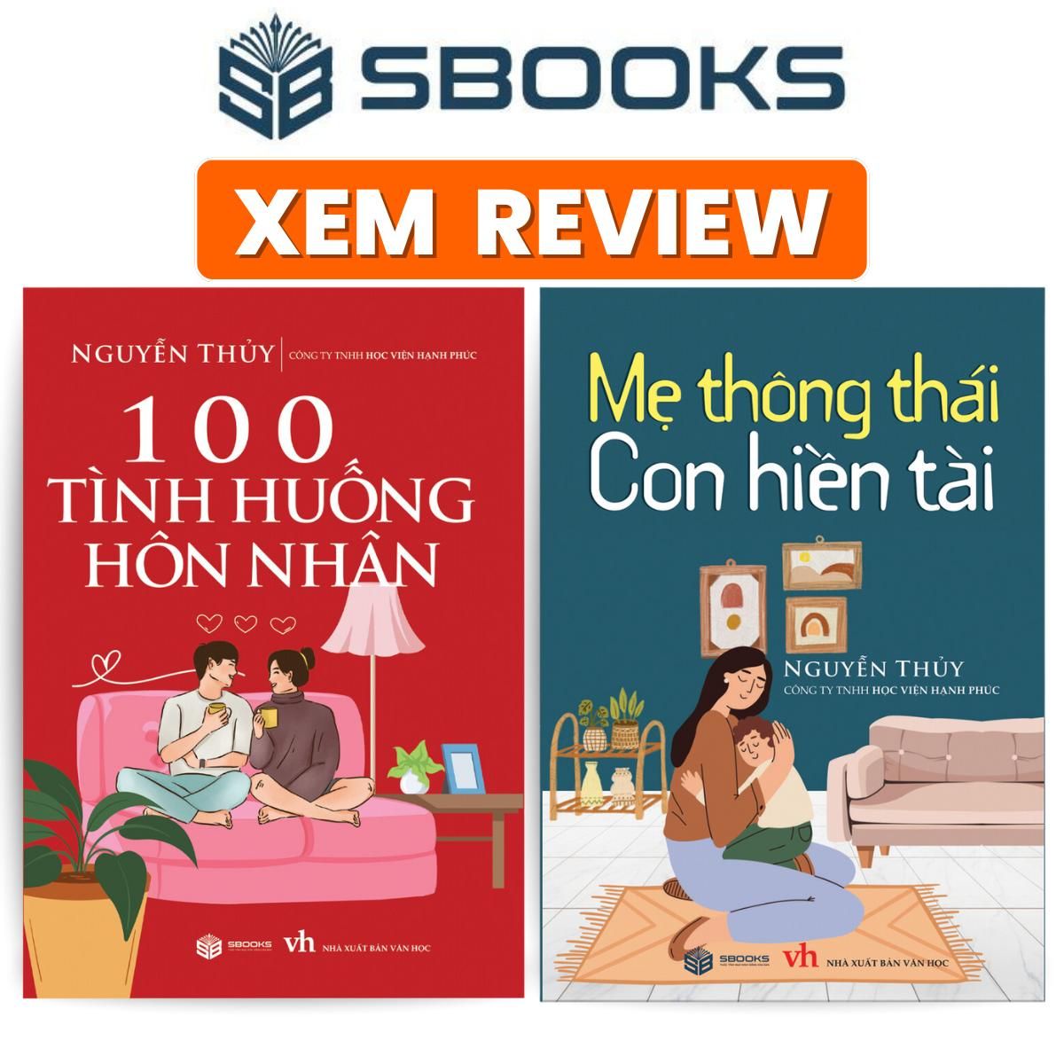  Sách- Combo 2 sách - 100 Tình huống hôn nhân + Mẹ thông thái, con hiền tài - Sách tâm lý giáo dục gia đình nên đọc 2024 - Sách Sbooks chính hãng 