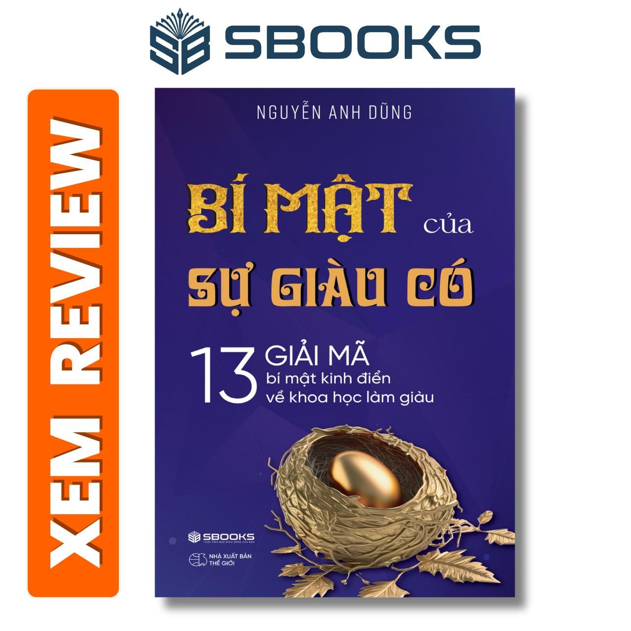  Sách - Bí Mật Của Sự Giàu Có - Nguyễn Anh Dũng - Sách tư duy kinh doanh 2024 - Sách Sbooks chính hãng 