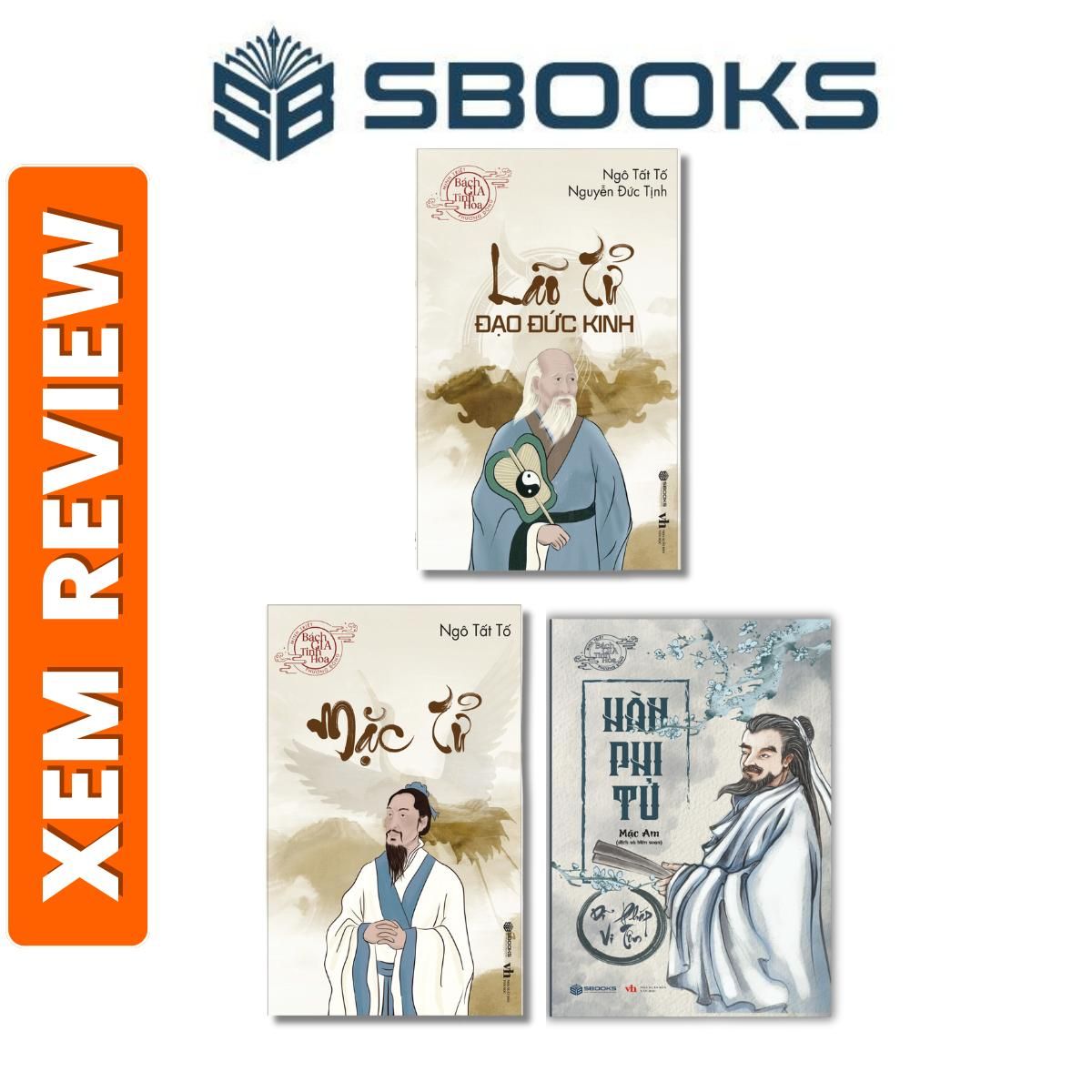  Sách - Combo 3 cuốn- Mặc Tử + Lão Tử Đạo Đức Kinh + Hàn Phi Tử - Dĩ Pháp Vi Tôn - Sách Minh Triết Phương Đông Sbooks nên đọc 2024 