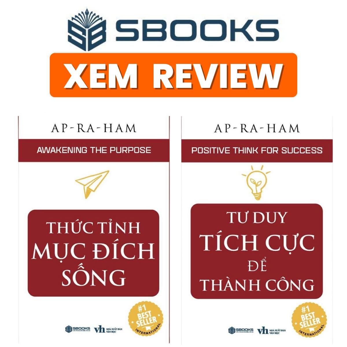  Sách - Combo 2 sách: Thức Tỉnh Mục Đích Sống + Tư Duy Tích Cực Để Thành Công - Sách phát triển bản thân nên đọc 2024 - Sách Sbooks chính hãng. sách  thay đổi tư duy 