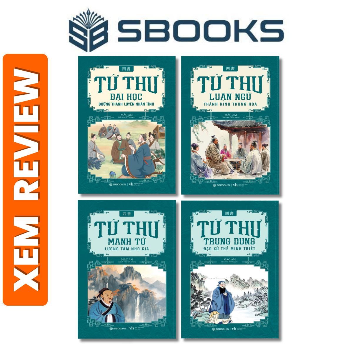  Sách - Combo Tứ Thư: Đại Học + Trung Dung + Luận Ngữ + Mạnh Tử - Sách Minh Triết Phương Đông nên đọc 2024 -  Sách Chính Hãng Sbooks 
