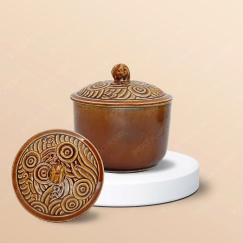 Bộ 03 hũ mứt vân sóng