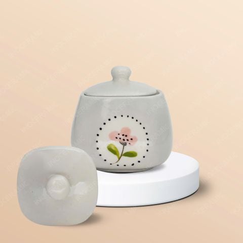 Bộ hũ mứt vuông vẽ tay