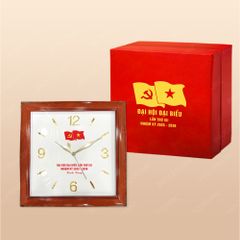 Quà tặng Đại hội Đảng - Đồng hồ treo tường in logo