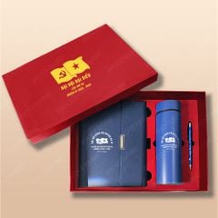 Quà tặng Đại hội Đảng - Giftset sổ bút & bình giữ nhiệt