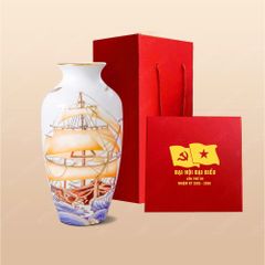 Quà tặng Đại hội Đảng - Lọ hoa thuận buồm H27