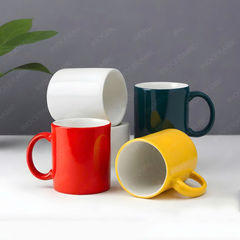 Ly trụ quai C men bóng in logo