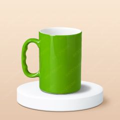 Cốc bia sứ quai tay in logo