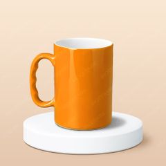 Cốc bia sứ quai tay in logo