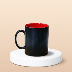 Ly sứ trụ quai C hai màu in logo