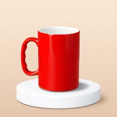 Cốc bia sứ quai tay in logo