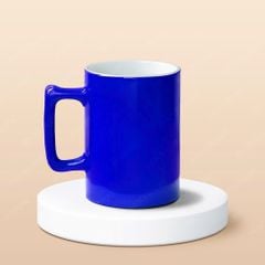 Cốc bia sứ quai vuông in logo