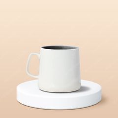 Ly sứ hiện đại quai vuông lòng màu in logo
