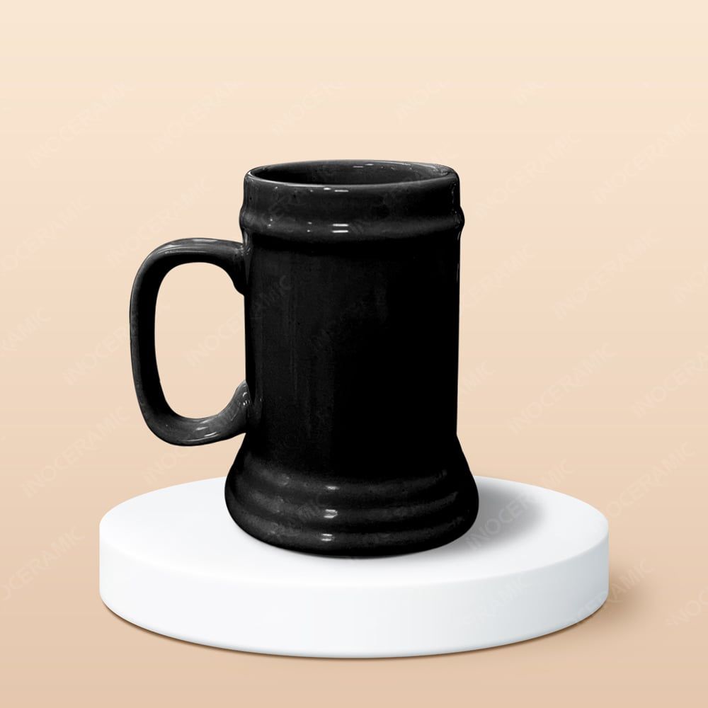 Cốc bia sứ đế dày in logo