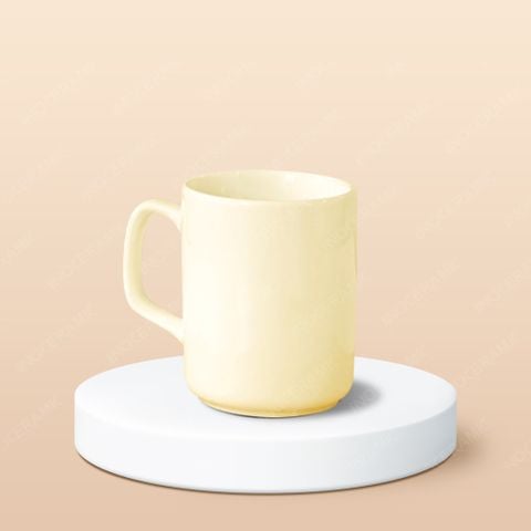 Ly sứ trụ quai vuông in logo