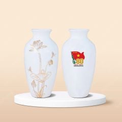 Quà tặng Quân đội - Lọ hoa Sen vàng H30