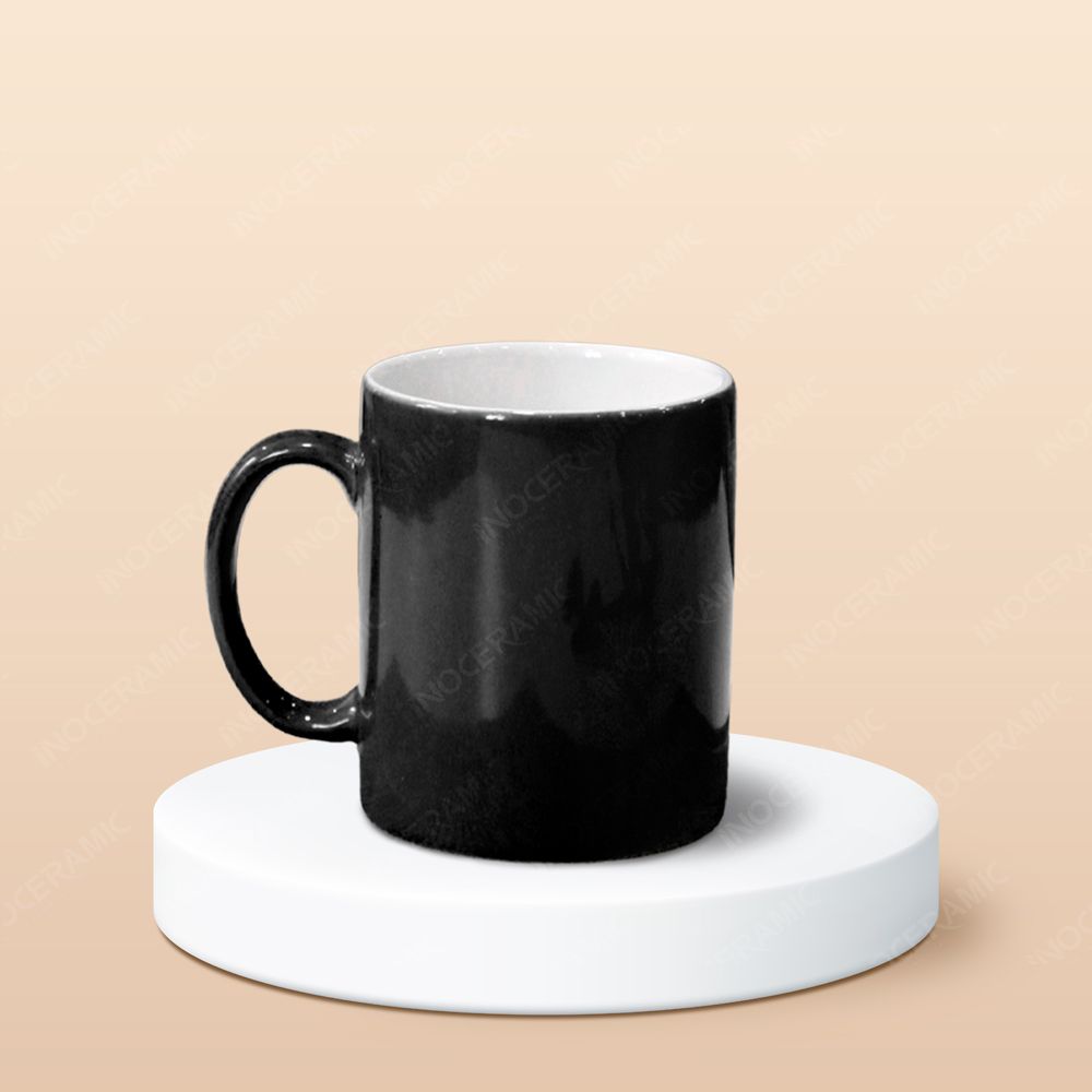 Ly trụ quai C men bóng in logo