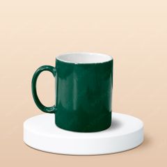 Quà tặng 8/3 - Ly sứ trụ quai C men bóng in logo