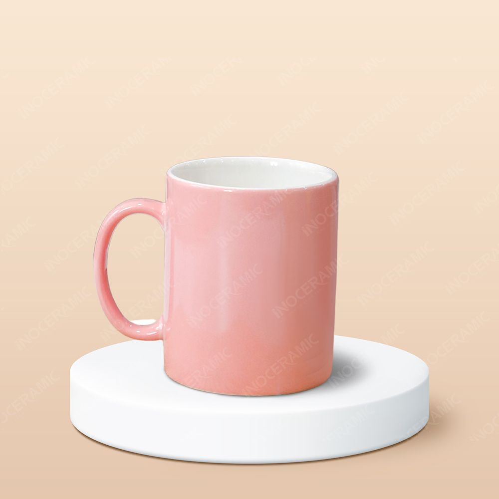 Ly trụ quai C men bóng in logo