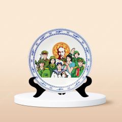 Quà tặng Quân đội - Đĩa biểu trưng Chào mừng 80 năm thành lập Quân Đội