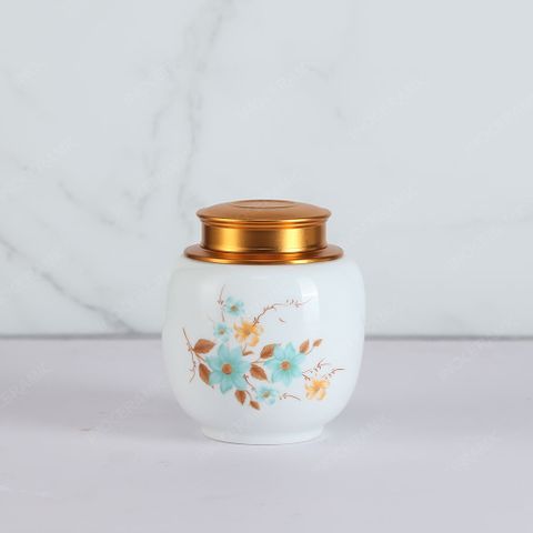 Hũ đựng trà Hoa mai xanh