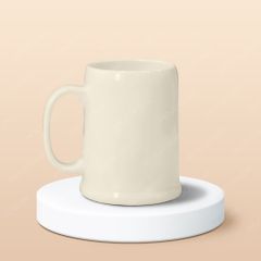 Cốc bia sứ quai tai in logo thương hiệu