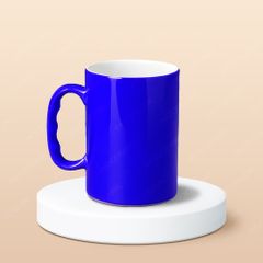 Cốc bia sứ quai tay in logo