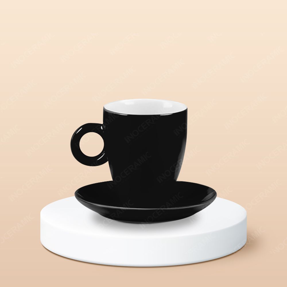 Ly Latte sứ in logo