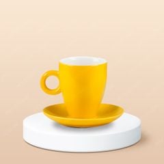Ly Latte sứ in logo