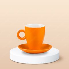 Ly Latte sứ in logo
