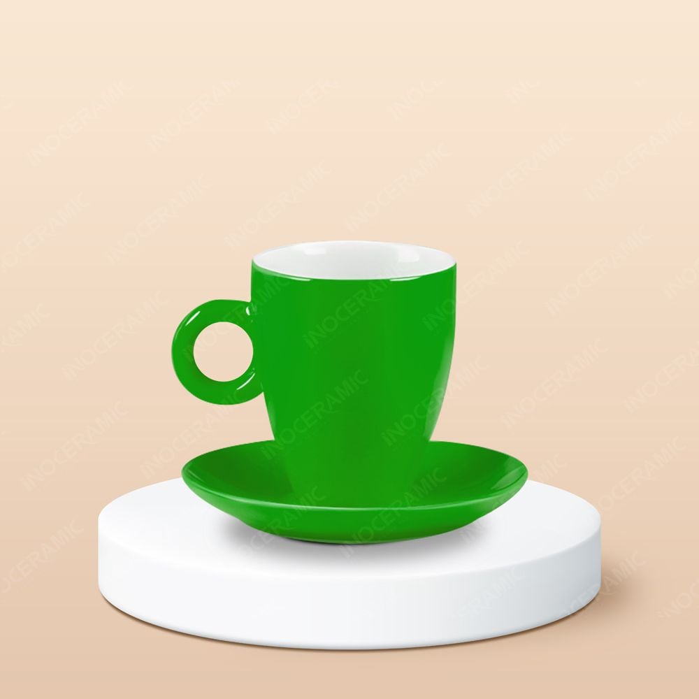 Ly Latte sứ in logo