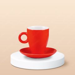 Ly Latte sứ in logo