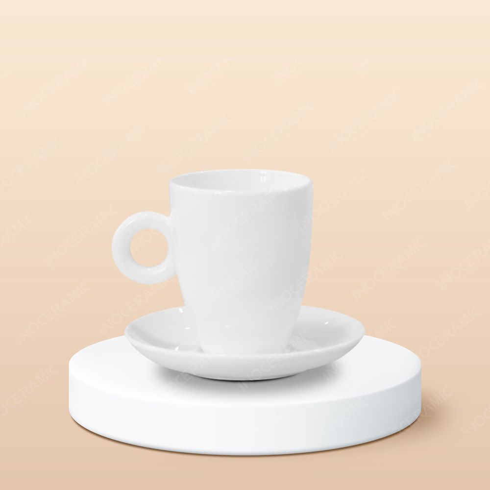 Ly Latte sứ in logo